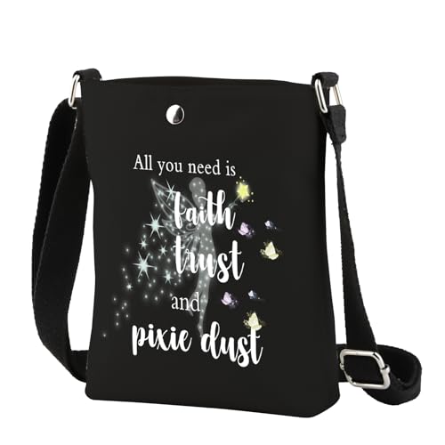 Fairy Tale Gift All You Need is Faith Trust and Pixie Dust Crossbody Bag Fairy Pixie Inspired Gift Fairy Gift for Women