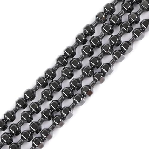 6x15mm Natural Black Hematite Gemstone Loose Beads for Jewelry Making