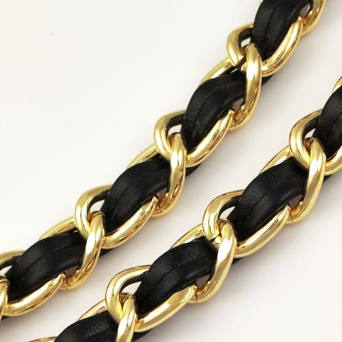 2PCS cell phone chain crossbody，phone lanyard,55“ Metal Chain with Leather strap For iPhone case, a superb gift for liberating the hands of women(Black) by Generic - Used condition - Image 4