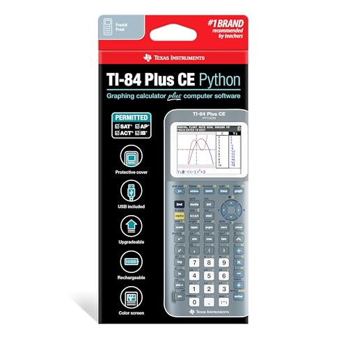 TI-84 Plus CE Graphing Calculator, Fractal Frost by Texas Instruments - Used condition - US$96.41