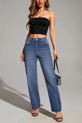 Image of 4-Pack Women's Strapless Tube Tops, Slim Fit Bandeau Crop Shirts | Soft Knit Backless Basic Shirt, Sleeveless Bodycon Fashion, Y2K Going Out Look, Summer Layering, Beach, Party & Daily Fit