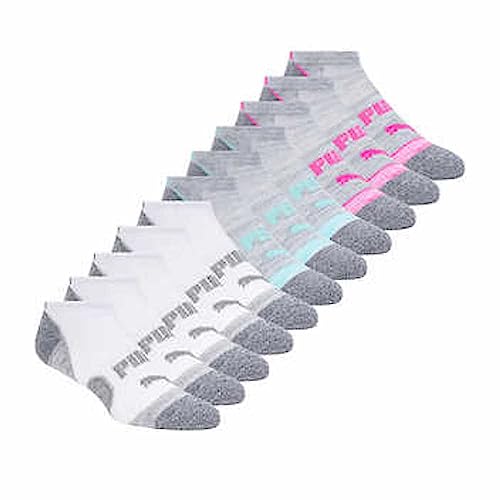 PUMA Women’s Repreve Athletic Low Cut Sock, 12-pair (White)2