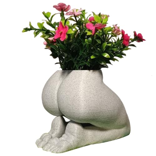 Pots de fleurs en forme de fesse cache-pot original pour balcon - 6