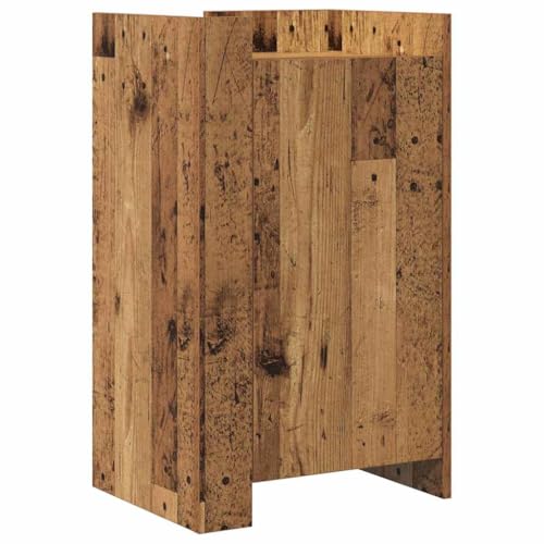 vidaXL Grande Banchetto in Legno Antico Rettangolare Rustico Buffet per Sala da Pranzo Storage 45X35X75 cm Tavolo in Legno Mobili in Legno di Recupero Living Finitura Testurizzata Interno