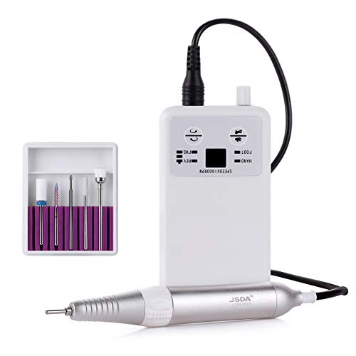 Makartt Professional Nail Drill Machine, 30000RPM Rechargeable Brushless Nail Drill Portable Low Heat E File Nail Drill Machine Acrylic Nails Gel Polish Poly Nail Gel Dip Powder Tool B-07
