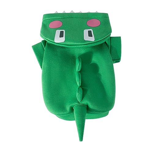 Disfraz de Halloween para Gato, Dinosaurio, Cosplay, Ropa Navideña para Mascotas, Pijamas para Perros Y Gatos, Suave, Disfraz de Gato Verde, Ropa para Perros, Prendas de Punto para(S 3-5 gatos)