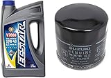 Suzuki ECSTAR V7000 10W-40 Marine 4-Stroke Engine Oil, 1 Gal with 16510-61A21-MHL Oil Filter