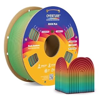 OVERTURE Rock PLA フィラメント 大理石風 1.75mm 1kg FDM用(ロックレインボー)
