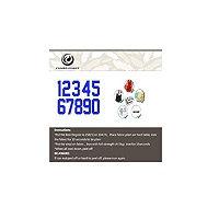 Large S Fanbrilliant 0 To 9 Numbers 8 Inch Tall For Sports T-Shirt Jersey Iron On Heat T Iron On Number
