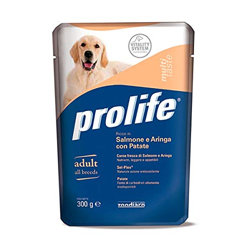Prolife Umido Cane Salmone Aringa con Patate 300