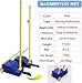 CAJUCA Badminton Net Frame Poles,Badminton Net Set for Tennis with Wheels,Badminton Poles & Net with Base