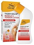 Tiger Balm Muscle & Tension Lotion (80ml), with No Mess Applicator, for Muscle Pain Relief, Tensio and Loosens & Relaxes Muscles