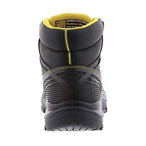 KEEN Utility Men's Logandale Mid Steel Toe Waterproof Work Shoe, Raven/Black, 11 Medium US