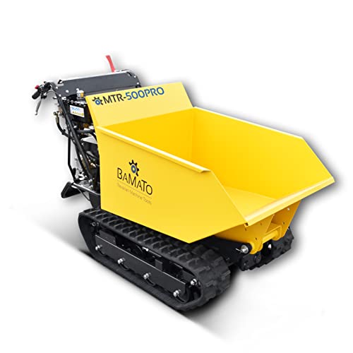 Minidumper Bamato MTR-500PRO mit 500 kg Zuladung und Kipphydraulik