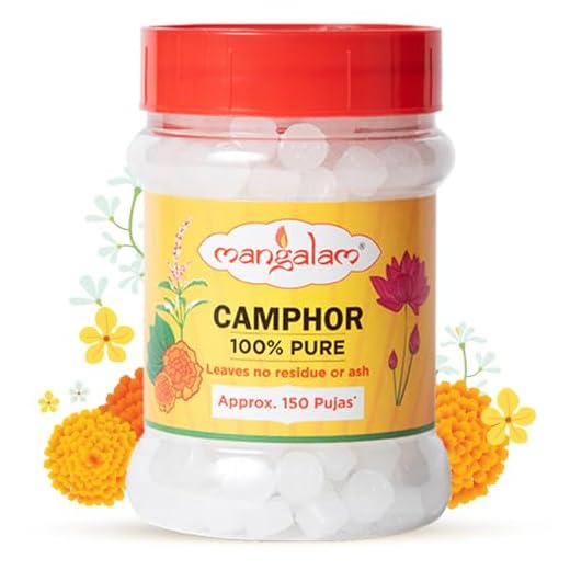 MANGALAM Camphor Tablet 100g Jar - Pack of 1 | 100% Pure | For Puja, Festivals & Other Religious Ritual | No Dangerous Chemicals | Leaves No Residue Or Ash