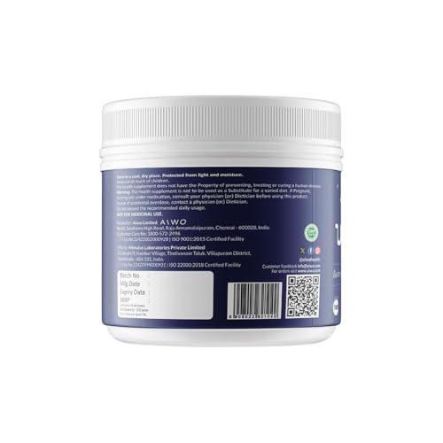 Image of AIWO Taurine Powder 100 g | 100% Pure Amino Acid Supplement | Supports Metabolic & Nervous System Wellness | Vegetarian & Gluten-Free