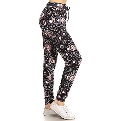 Leggings Depot Women's High Waist Jogger Pants Cover
