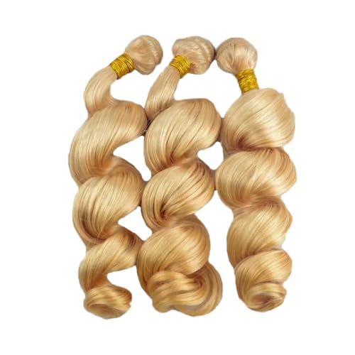 Extensiones de cabello humano brasileño para lucir un rubio miel espectacular 6