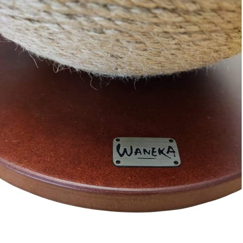 WANEKA - Rascador Gatos Grandes - Bola rascadora Accesorio para Gato para Gatito – Regalo Juguete Gato Madera Sisal Protege Sofa Afila uñas Elegante Divertido - imagen 5