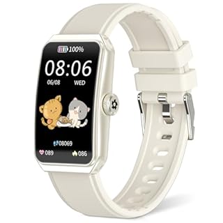 Fitness Tracker with 24/7 Heart Rate, Blood Pressure Blood Oxygen Sleep Monitor,103 Sports Modes Smart Watch IP68 Waterproof Activity Trackers, Step Counter Calories Pedometer for Women Men (Beige)