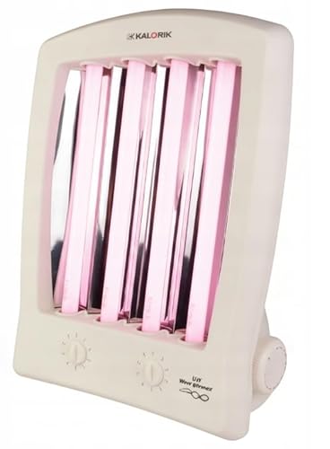 Kalorik GB1004R Heimsolarium zum Bräunen von Gesicht und Dekolleté 4x15W,Kollagen-Bräunungslampe, pflegt und regeneriert die Haut, Gesichtsbräuner inkl. 2x Sonnenbankbrille