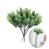 NOLITOY 5 6 Faux Flowers Outdoor Artificial Succulent Artificial Plants Outdoors Plastic Greenery 6 Heads Faux Pineapple Grass Artificial Succulents Artificial Pineapple Leaves Pine Cones