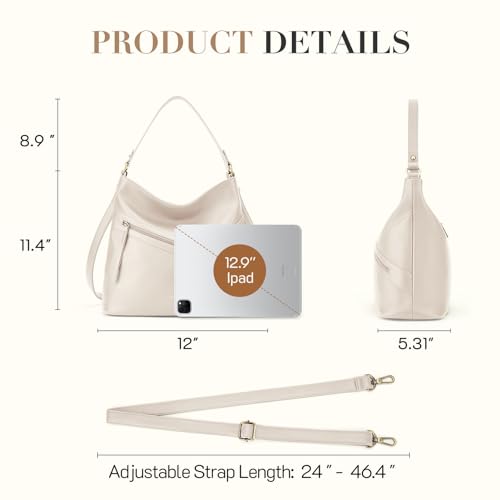 Image of Missnine Hobo Bag Purses and Handbags for Women Top Handle Handbags with Pocket Zipper