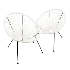 THE SECRET HOME - Set de 2 Sillas Acapulco en Ratá...