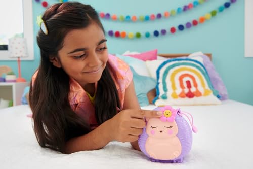 Polly Pocket Coffret Café du Hérisson avec 2 Mini-Figurines, 4 Éléments De Jeu Et 12 Accessoires, Jouet Voyage, Thème Animaux, Jouet Enfant, A Partir De 4 Ans, HRD37