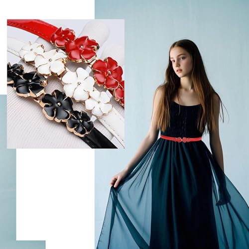 6 Pcs Girls Belt Size 6-12 Kids PU Leather Belt Can Adjust the Appropriate Girl Dress Jeans4