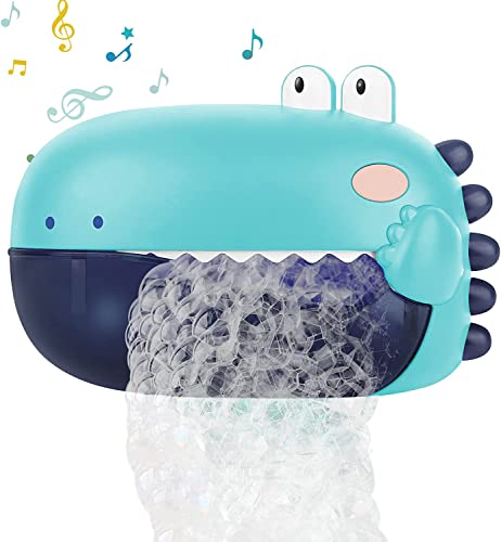Lehoo Castle Juguetes Bañera para Bebé, Dinosaurios Burbujas Bañera Niños con música, Juguete para Burbujas Bañera con Capacidad de 250 ml Cover