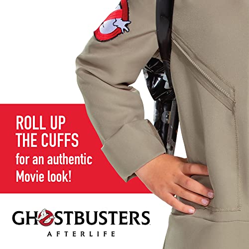 Ghostbusters Costumes for Kids, Deluxe Official Ghostbusters Afterlife Movie Costume Jumpsuit with Inflatable Proton Pack, Kids Size Medium (7-8) by Disguise - Used condition - Image 2