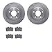 Dynamic Friction Company Rear Brake Rotors with 5000 Euro Ceramic Brake Pads 6602-74086