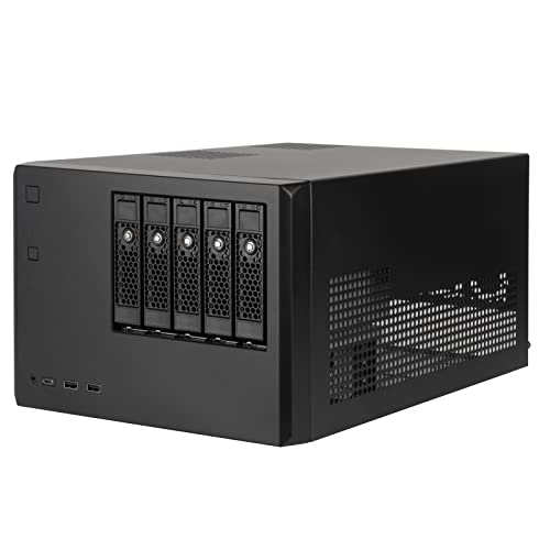 SilverStone Technology CS351 5-Bay SAS-12G / SATA-6G hot-swappable high Performance NAS Chassis, SST-CS351B