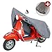 Walser Motorrad-Garage S, Vespa-Abdeckplane, Abdeckplane-Roller, Vespa-Garage, Roller-Abdeckplane wasserdicht, Roller-Abdeckung grau 185x90x110cm