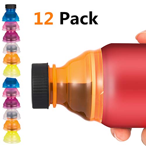 12 PCS Can Covers, Clear Soda Can Lids Cover Top For Soda Beer