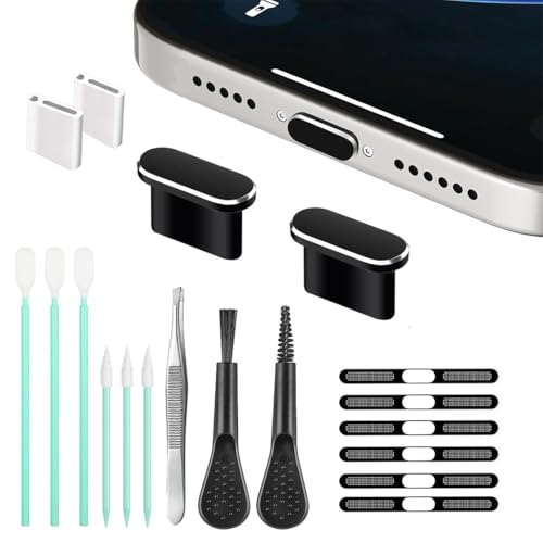 Altavoz para teléfono móvil: juego de limpieza para iPhone 17 Pro negro