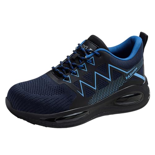 Sicherheitsschuhe Herren S3 Leicht, Sicherheitsschuhe Herren, Arbeitsschuhe Stahlkappenschuhe Safety Shoes Breite Füße Arbeits- & Berufsschuhe Plateau Arbeitsschutzschuhe Leicht Work Schuhe Mit Stahlk