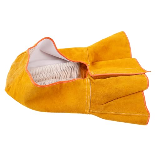 DIYEAH Welding Cowhide Cap Neck Drape for and Neck Shielding Design for Comfort Welding Hood for Women and Men