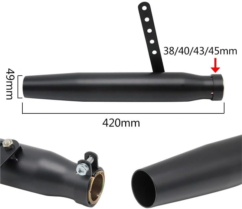 オートバイ マフラー ため XV950 M800 1200 XL883 レーシングオートバイバイクマフラーアンティークヴィンテージレ