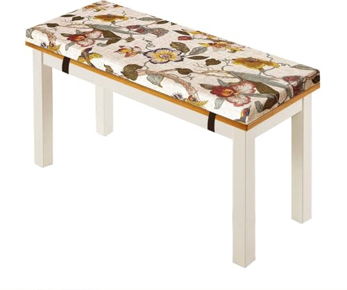 Coussin de banc extérieur 140x40 lavable déhoussable kaki doux - 2