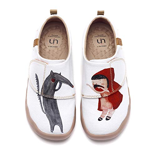 UIN Toddler Baby Kid Cute Shoes Sea Blue Painted Art Funny Walking Casual Fashion Sneakers Boy Girl Loafers Little Red