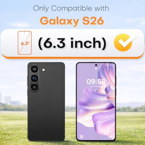 Image of DABEN (2 Pack) Align-X for Samsung Galaxy S26 Screen Protector - Military-Grade Protection, 10H+ Tempered Glass, Auto-Alignment Tray, Case Friendly