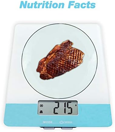 Kitchen Scales Digital - Easy@Home Electronic Food Scales with Slim Design, Weighing Grams & Oz for Baking and Cooking 5KG/1g, Easy to Clean & Storage, Tracking Daily Nutrition Intake (ENC203)