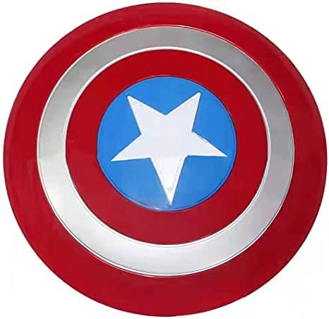 12 inch Captain America Shield Kids Superhero Prop Role Play Toy for Kids Boys Party Cosplay Red,