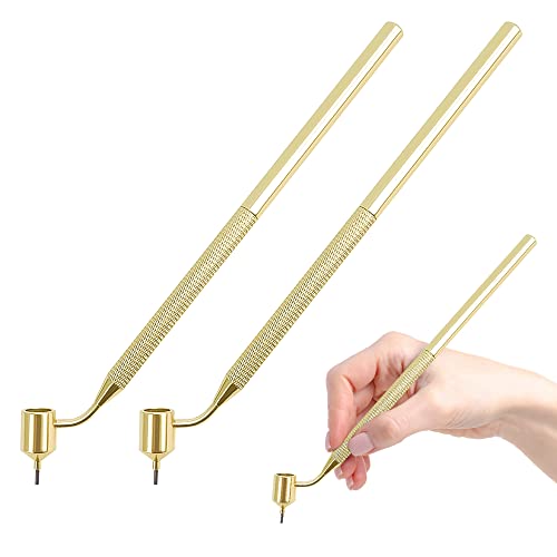 Bekasa Penna per scrittura fluida a tratto fine, 2 pezzi, penna per pittura a tratto sottile, strumento portatile per disegnare graffi, pietre, arte e artigianato calligrafia, 2 pezzi