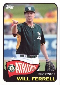 2015 Topps Archives Will Ferrell #WF-1 Will Ferrell Baseball Card - Oakland Athletics (A's)