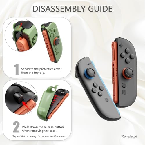 PlayVital Hard Case for Nintendo Switch 2 with Extra Stand & Thumb Grip Caps | Split Design, Dockable Protective Full-Body Shell Cover for Nintendo Switch 2 | Solid Color Series, Matcha Green — view 8
