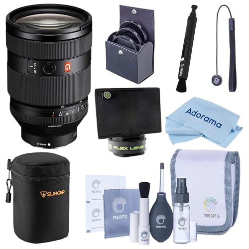 Image of Sony FE 28-70mm f/2 GM Lens Bundle with Case, 86mm Filter Kit, Lens Shade, Cleaner, Cleaning Kit, Cap Tether, Microfiber Cleaning Cloth, Sony 1-Year Limited Warranty