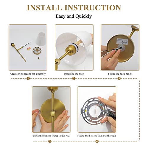 Bsmathom C002-BDWX Wall Sconces Sets Of 2 thumb #4